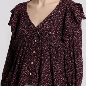 💜$5💜 SUGARFOX Woman's Floral Top Size 2X